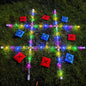 Outdoor Toss Games for Adult and Kids Giant Tic Tac Toe Game with LED Light Classical Board Yard Game Sandbag Game for Famlily Party Travel(4ft x 4ft)