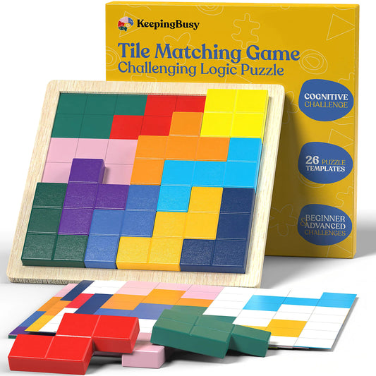 Keeping Busy Tile Matching Adult Memory Games for Dementia Activities for Seniors | Dementia Products Matching Games for Adults | Senior Citizen Gifts Dementia Toys for Elderly Board Games for Seniors