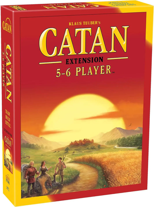 Catan 5-6 Player Extension - A Board Game by Klaus Teubers - +2 Players - Board Games for Family - 90 Minutes of Gameplay - Games for Family Game Night - for Kids and Adults Ages 10+ - English
